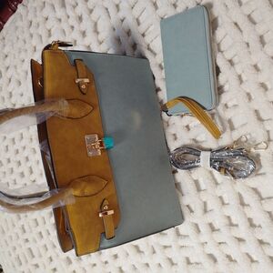 Elegant Two-Tone Women's Handbag